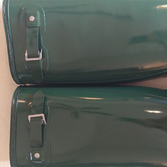 HUNTER ORIGINAL TALL GLOSS RAIN BOOTS Size 8 - Picture 7 of 15